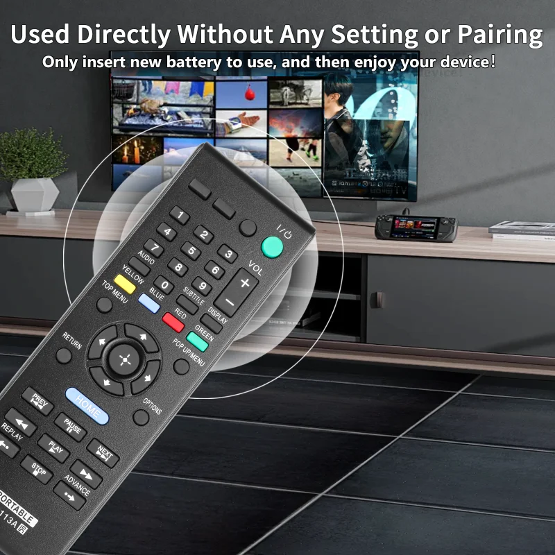RMT-B113A RMTB113A For Sony Remote, For Sony Portable Blu-ray Disc DVD Player BDP-SX910 BDP-SX90 BDP-SX100