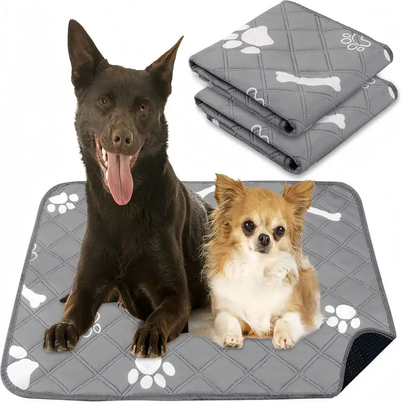 Washable Pee Pads for Dogs Reusable Waterproof Non-Slip 4-Layer Pet Training Mat