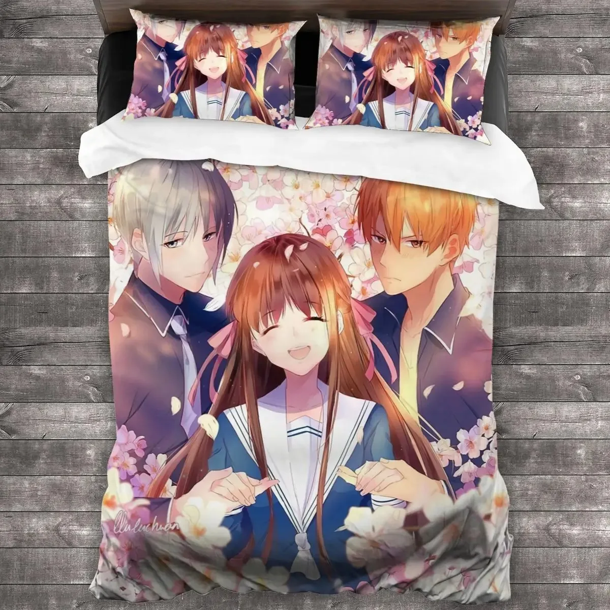 

Fruits Basket All Season Bedding Set Single Twin Full Queen King Size Bed Set Aldult Kid Bedroom Duvet cover Sets 3D Print 011