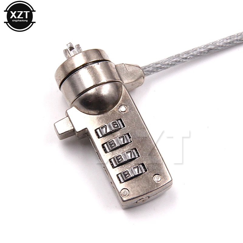 1pcs High Quality 4 Digit Security-password Computer Lock Anti-theft Chain For Notebook PC Laptop Travel Accessories