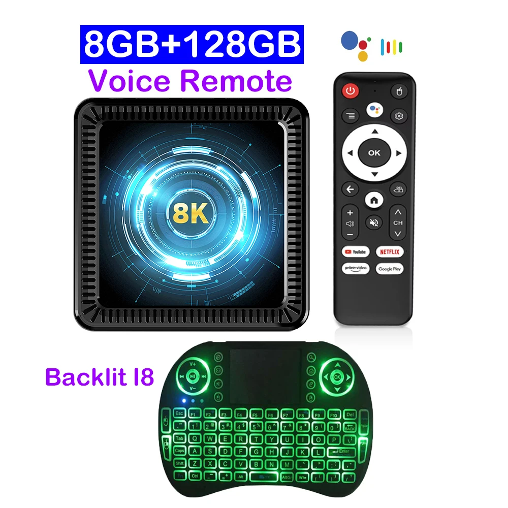 Q19 Smart TV Box Android 16 Allwinner H618 8GB 128GB 256GB Mediaspeler Google Assistent BT6.0 Wifi 5G 8K Zeer Snelle Set Top Box