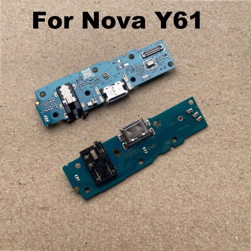 For Huawei Nova Y61 USB Charging Dock Port Mic Microphone Connector Board Flex Cable With IC Repair Parts Global Fast With IC
