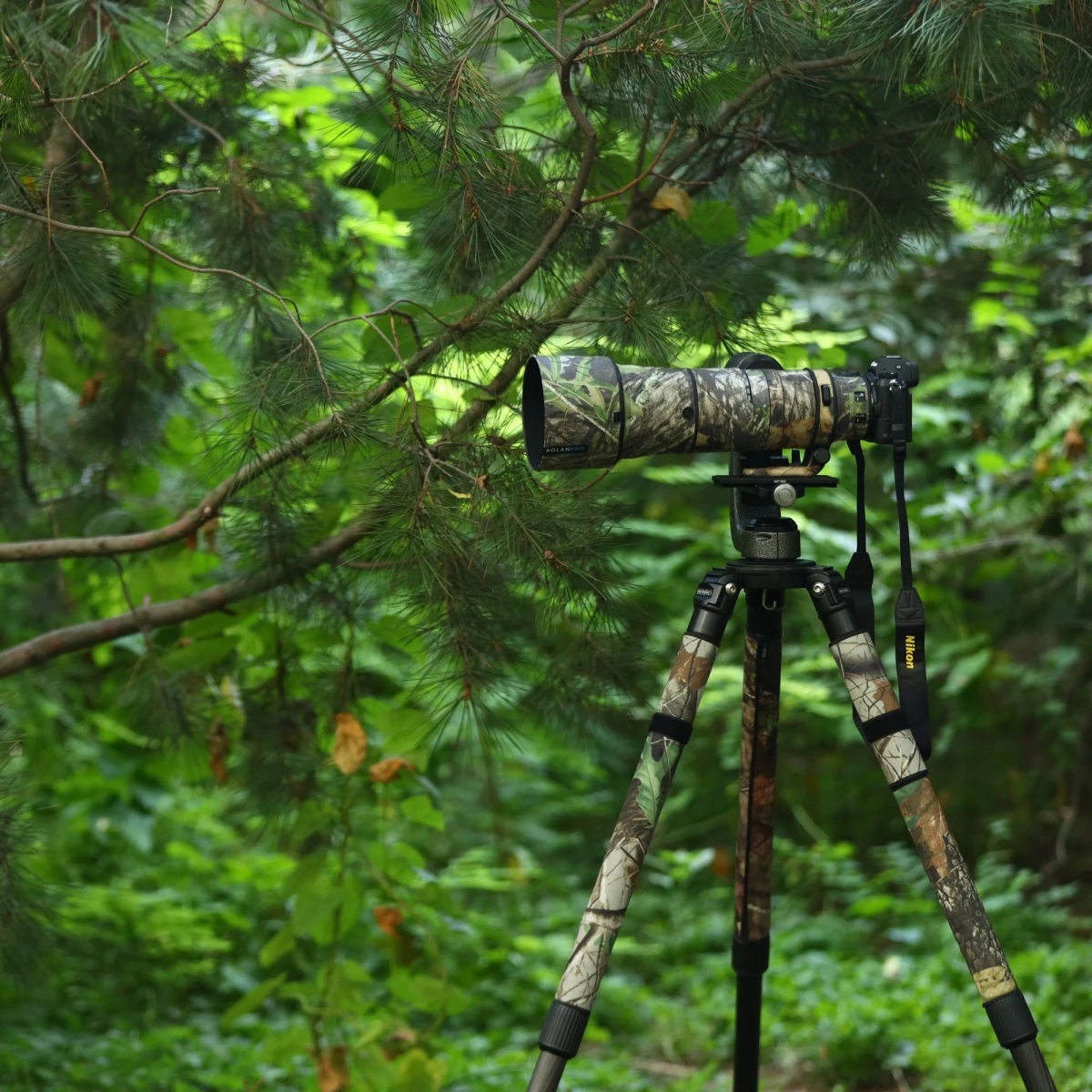 ROLANPRO Objektivmantel für Nikon Z 180–600 mm F/5,6–6,3 VR, wasserdichte Schutzhülle, Tarnung, Regenschutz, Z180–600 Pistolenhülse – Detail 29