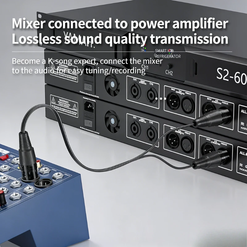 Mixer Effects X L R 3 Pin Male/female X L R Extension Balanced Male/female  Microphone  Audio Connection Cable Amplifier Cable