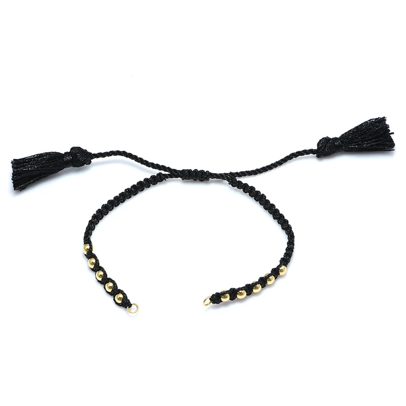 DARENLI 1PCS Adjustable Nylon Rope Chain With Brass Beads DIY Jewelry Findings For Jewelry Making Accessories Wholesale