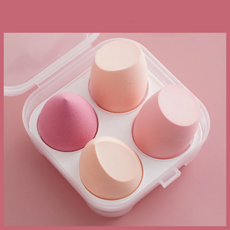4-Pack Makeup Sponge Blender Beauty Egg Foundation Sponge Cosmetic Tools
