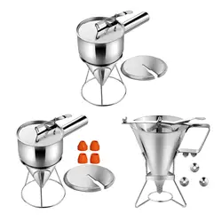 Pancake Batter Dispenser Confectionery Funnel Cooking Practical Batter Funnel Baking Accessories for Takoyaki Balls Waffle