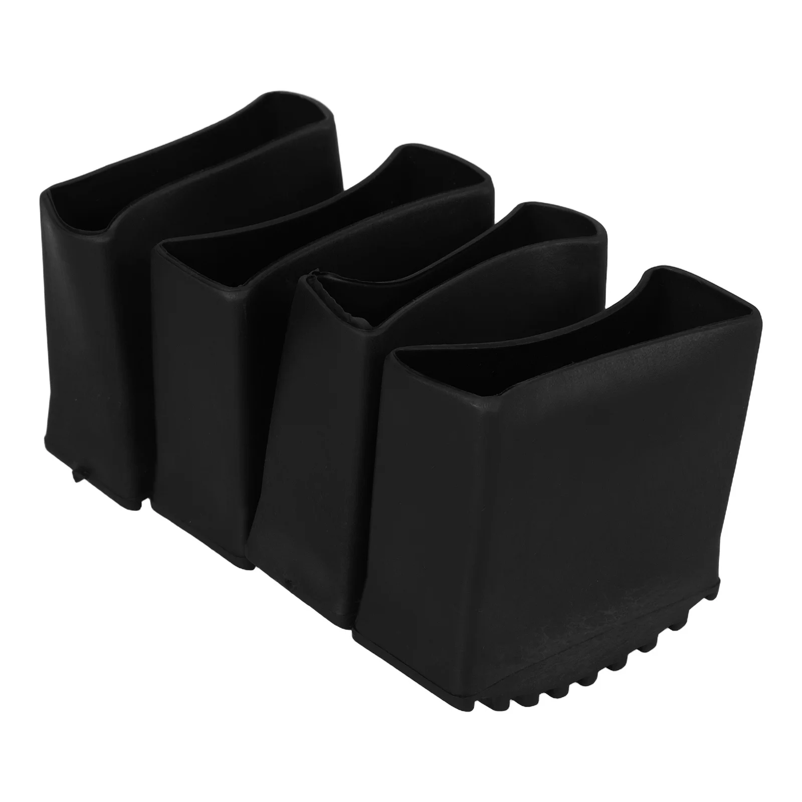 4 قطعة قدم سلم يغطي منصات مطاطية غير قابلة للانزلاق المضادة للانزلاق حماية ل للطي سلم القدم استبدال أجزاء نونسليب القدم حصيرة