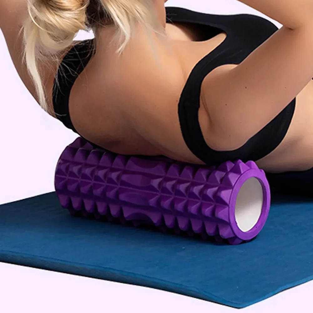 26cm Yoga Säule Fitness Fitness Pilates Schaumstoff rolle Übung Rücken massage Roller Yoga Ziegel Heim Fitness geräte