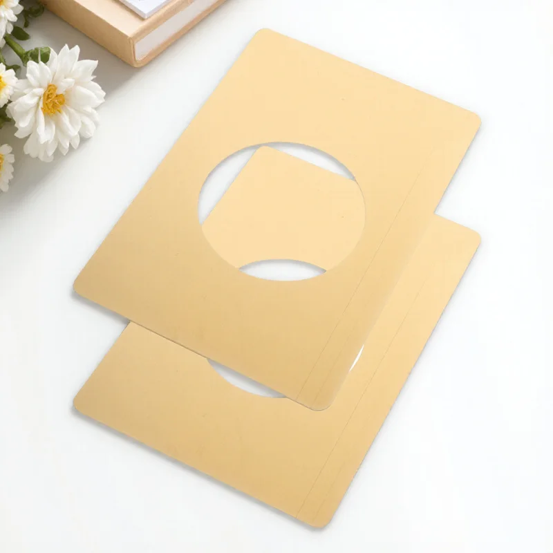 

2Pcs Lock Repair Plates Stainless Steel Door Hole Covers Plate Door Knob Reinforcement Deadbolt Cover Repair Deadbolt Cover