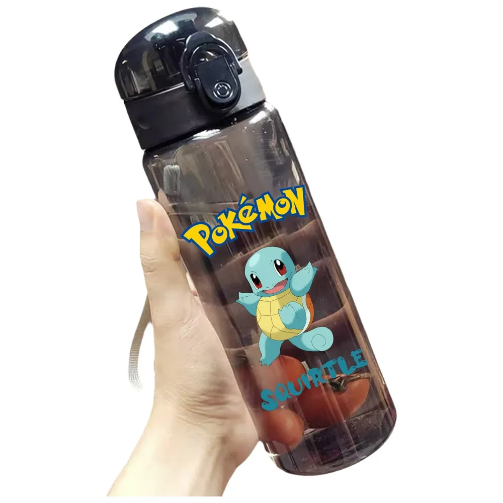 Pokemon Squirtle Charizard Pikachu Bulbasaur Gengar Venusaur Water Bottle Large-volume Student Movement Anime Figure Sippy Cup