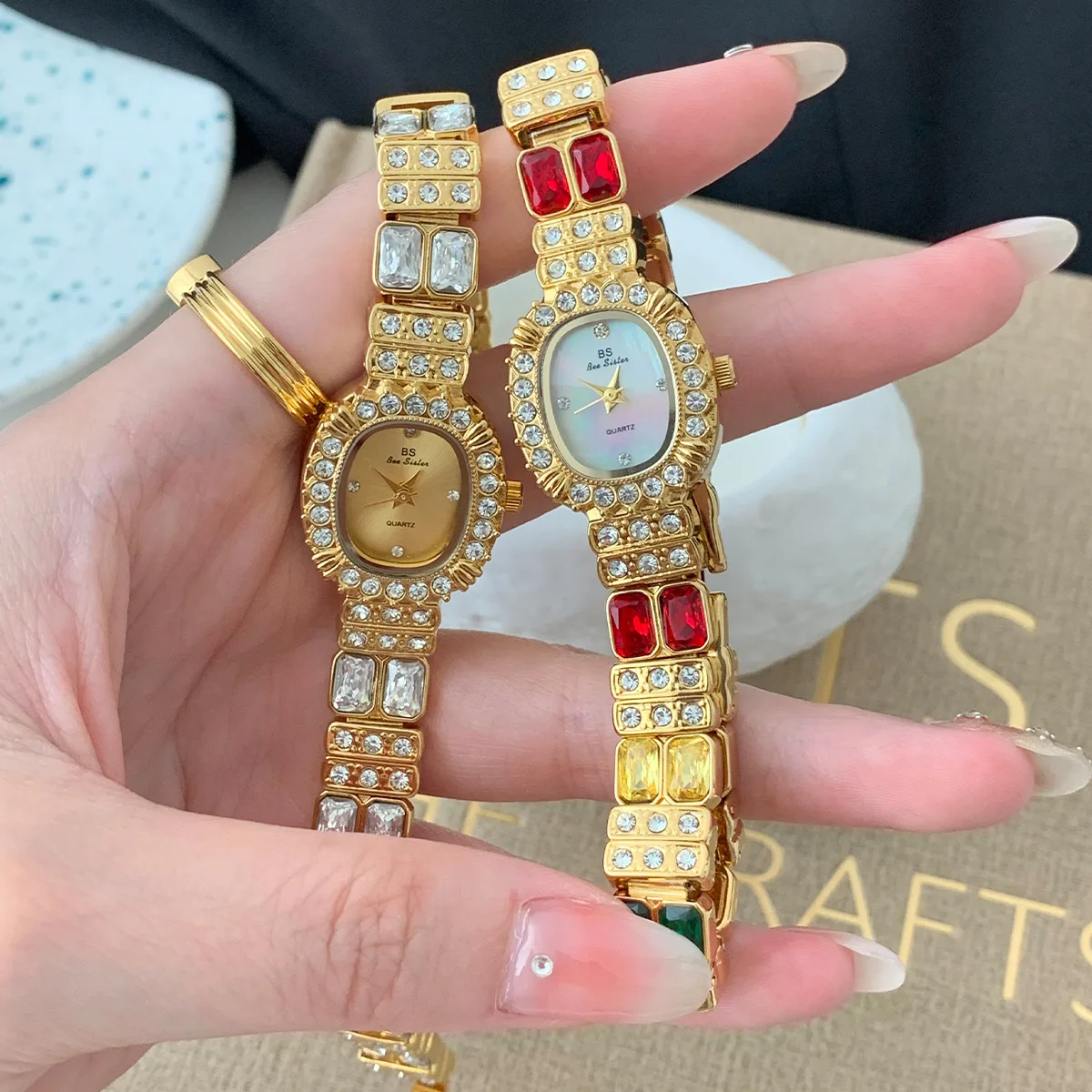 

New stylish, elegant, and sophisticated square-faced women's watch - perfect as a birthday gift or present for women.