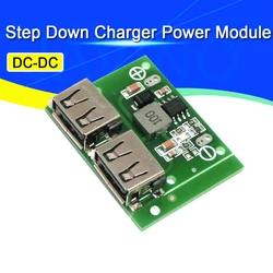 9V 12V 24V to 5V DC-DC Step Down Charger Power Module Dual USB Output Buck Voltage Board 3A Car Charge Charging Regulator 6-26V