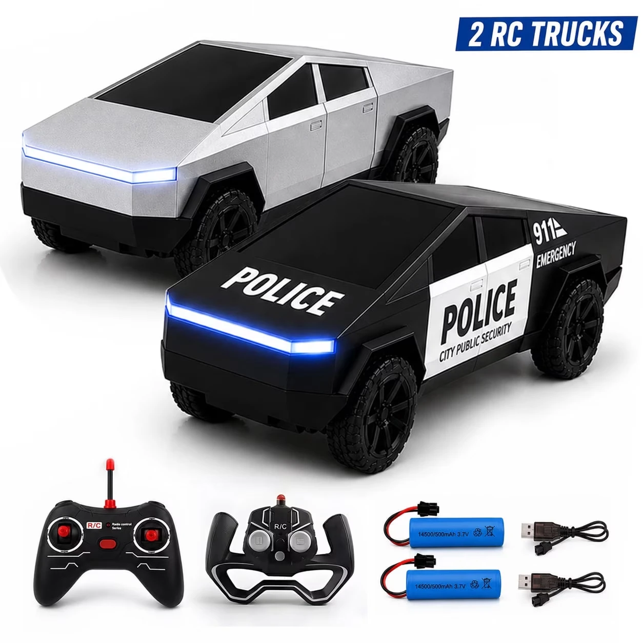 2PCS RC Cyber Truck Toys Remot - Rc Drift Car Kit 评论和价格