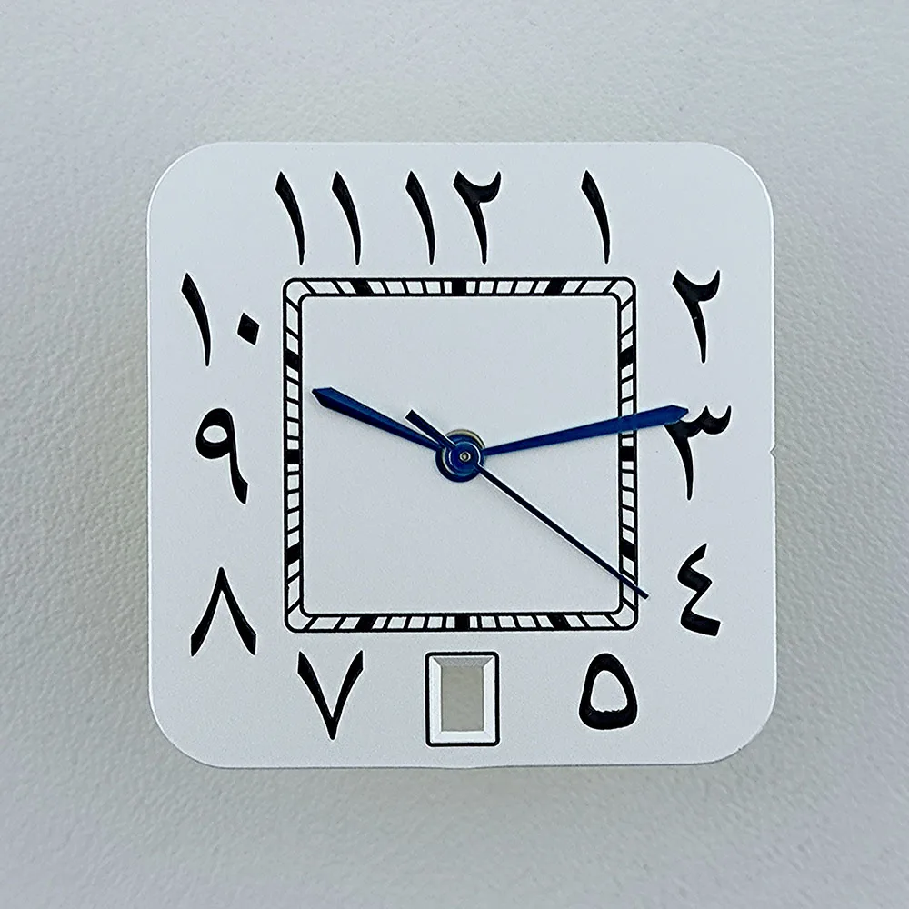 NH35 square dial Watch dial Custom logo Arabic Numeral men's watch dial fit N H35 date at 6 o'clock movement watch accessories