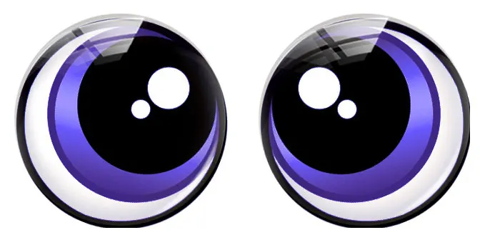 Round Cartoon Cute Colorful Pupils Ragdoll Toy Eyeball Eyes Doll Photo Glass Cabochon Flatback Demo Cameo For Diy Jewelry Making image 4