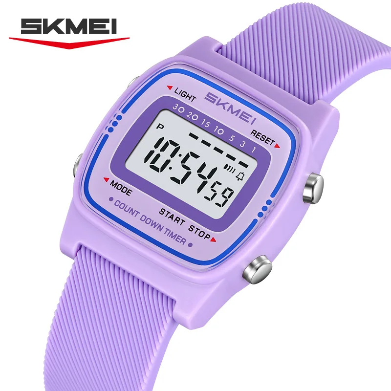 SKMEI 2540 Sports Digital Student Wristwatch Gifts Students Electronic Watch Calendar 50M Waterproof Alarm Clock Luminous Watch