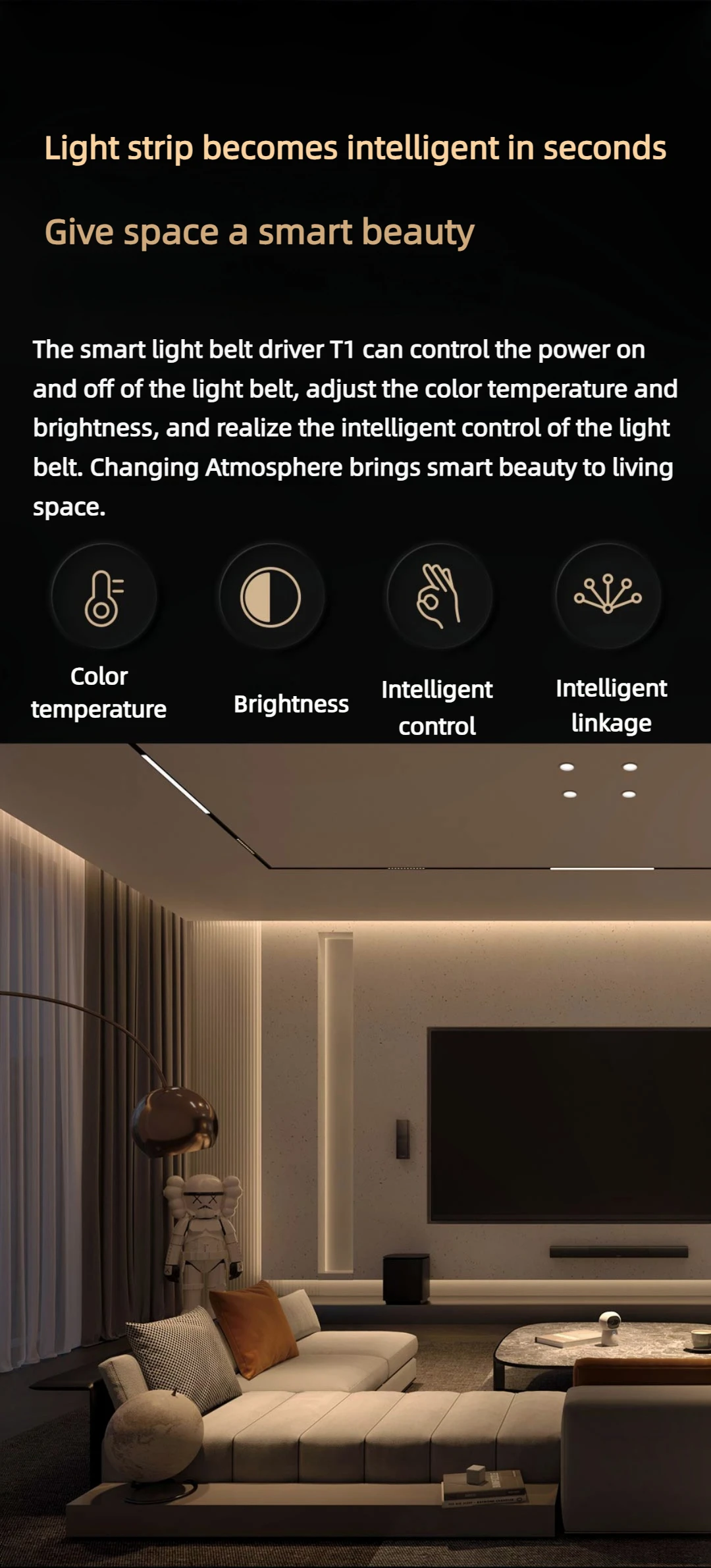 Aqara Smart Light Strip Driver T1 ZigBee-Controller für LED-Lichtstreifen Dimmbar Einstellbare Farbtemperatur Ganzhausdimmer – Detail 3