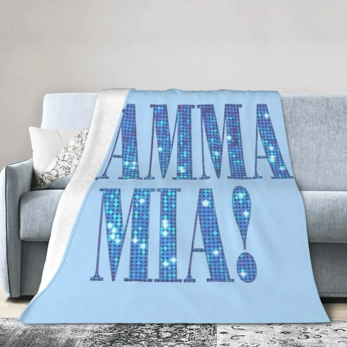 Mamma Mia -disco Blanket Soft Warm Flannel Throw Blanket Bedding for Bed Living room Picnic Travel Home Sofa