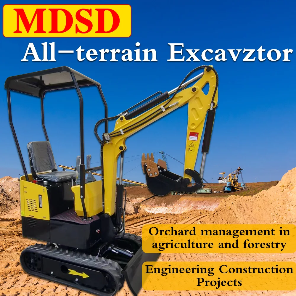 1,2 ton 1,5 ton minigraafmachine DDP-verzending Kleine rupsgraafmachine met hulpstukken Ce EPA Euro 5 voor minigraver voor Kubota