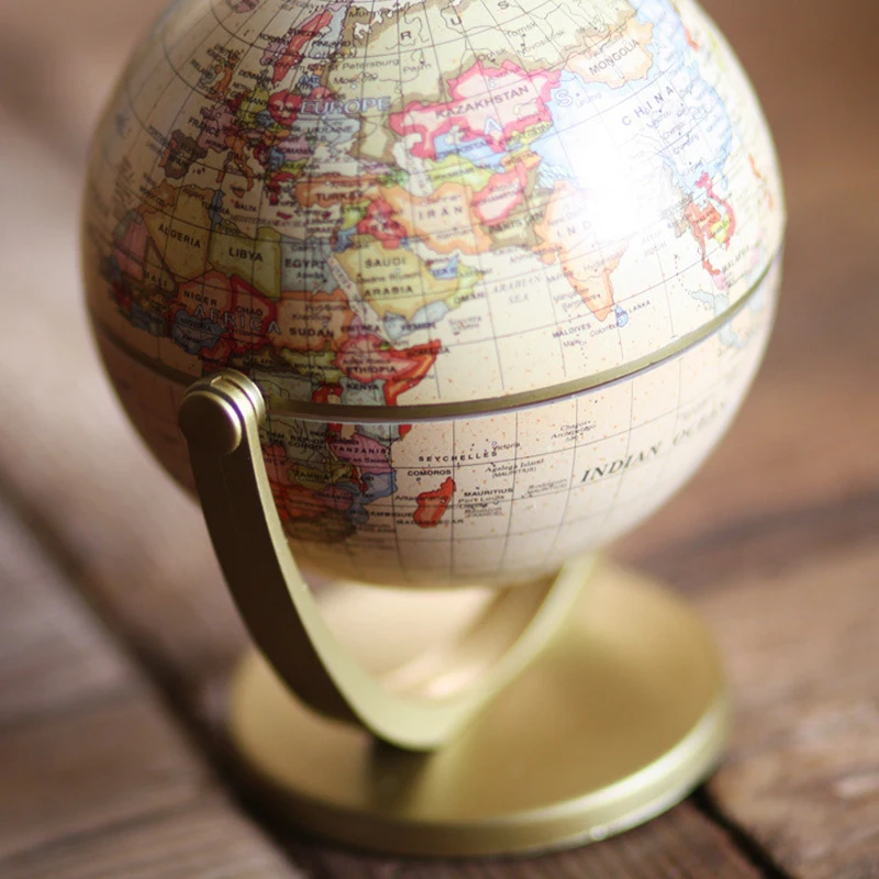 Creative Retro Modern World Globe Kids Study Map Globe Geography Learning World Globe Home Desk Globe Cute Decor Ornament