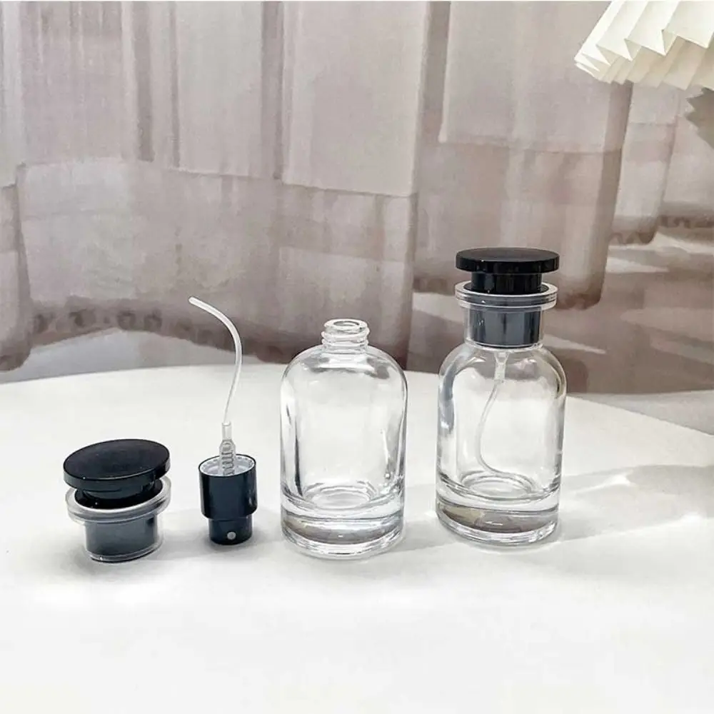 1Pcs 30ml 50ml Dispensing Spray Bottles Transparent Glass Spray Empty Containers Travel Fine Mist Perfume Refill Bottle