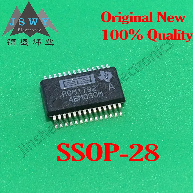 (1/5pieces) PCM1792ADBR PCM1792A SMD SSOP-28 Package Chip IC 100% Brand New Original Stock