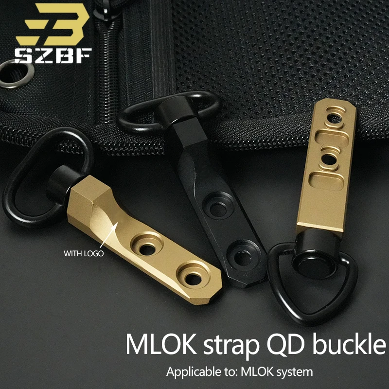 

CNC Tactical KAC QD Sling Mount Quick Release Mlok Qd Adapter Weapon Sling Accessories with 1.25 QD Sling Swivel Buckle