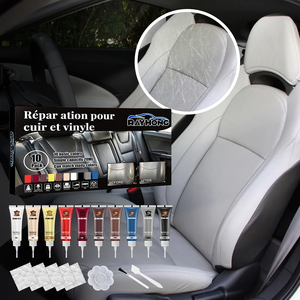 20ml/40ml Leather Repair Gel Color Car Repair Scratches Cracks Sofa Car Seat Leather Complementary Repair Refurbishing