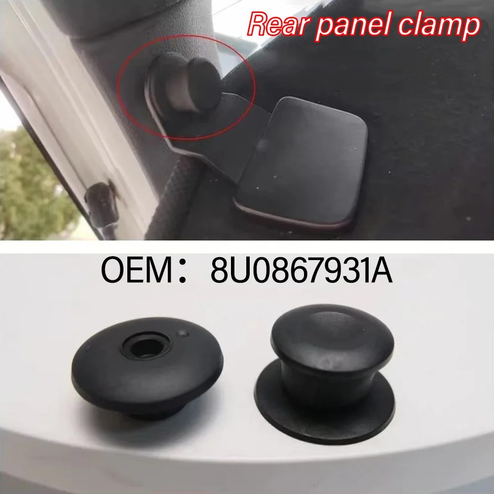 2pcs Car Clips Rear Trunk Partition Board Buckle Panel Kit 8U0867931A For Q3 A7 Automotive Accessories