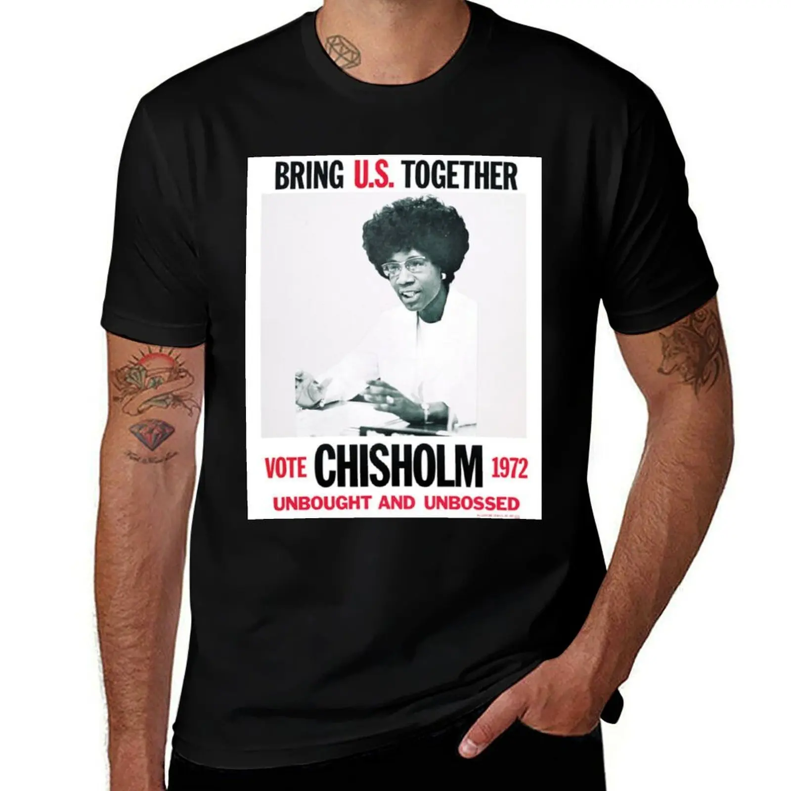 

Shirley Chisholm for President T-Shirt Basic All Season Solid T-Shirt