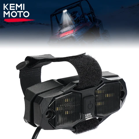 Светодиодный светильник KEMiMOTO UTV Dome Light для кабины и защитной дуги, водонепроницаемый, совместим с Polaris RZR Ranger, Can-Am Maverick X3 Defender