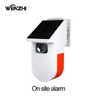 PIR MicroWava Radar Home Motion Sensor Alarm 120DB RF433 Wireless Remote Control Anti-Theft Security System Outdoor Solar Panel