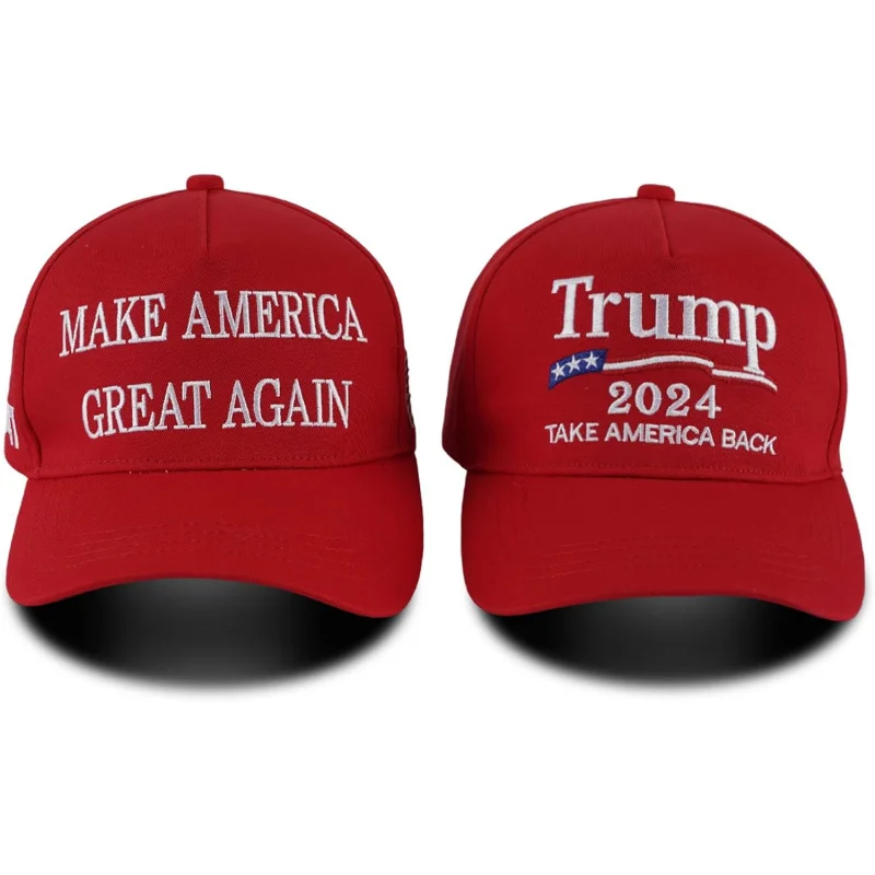 2024 Hat Donald Trump Slogan Embroidered with American Flag Adjustable Baseball Hat Ball Polo Truck Fishing Men and Women