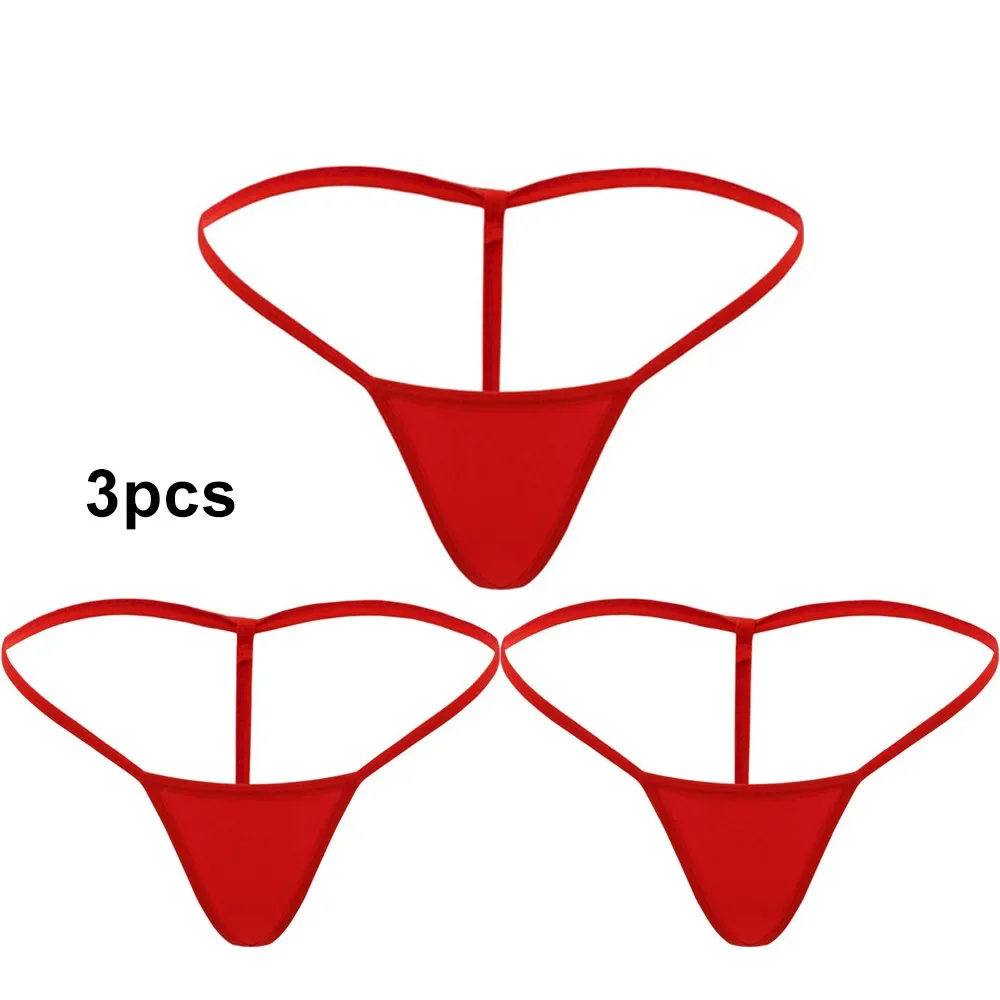 1/3PCS Women Briefs Low Waist Ladies Panties Mini Briefs Lingerie Sexy Thongs G String Tanga Seamless Ultra-thin Underclothes