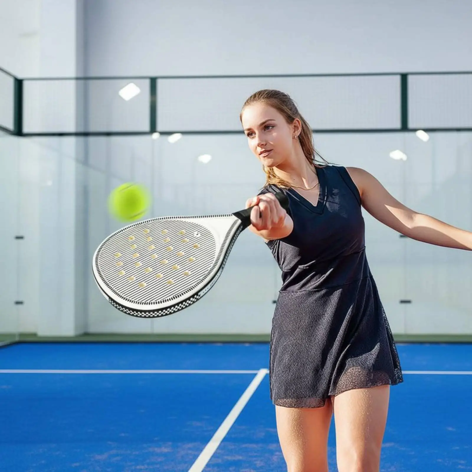 

Resilient Padding Foam Interior Racket Anti-Slip Grip Carbon Fiber Padel Paddle Carbon Fiber Padel Racket Long-Lasting