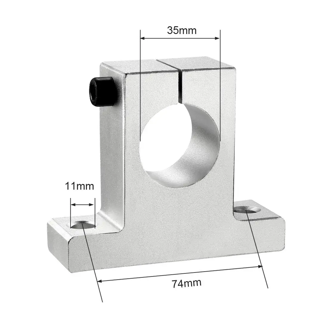 SK35 35mm Aluminum Alloy Vertical Optical Axis Support Fixed Seat Linear Shaft Bracket Holder CNC 3D Printer Parts