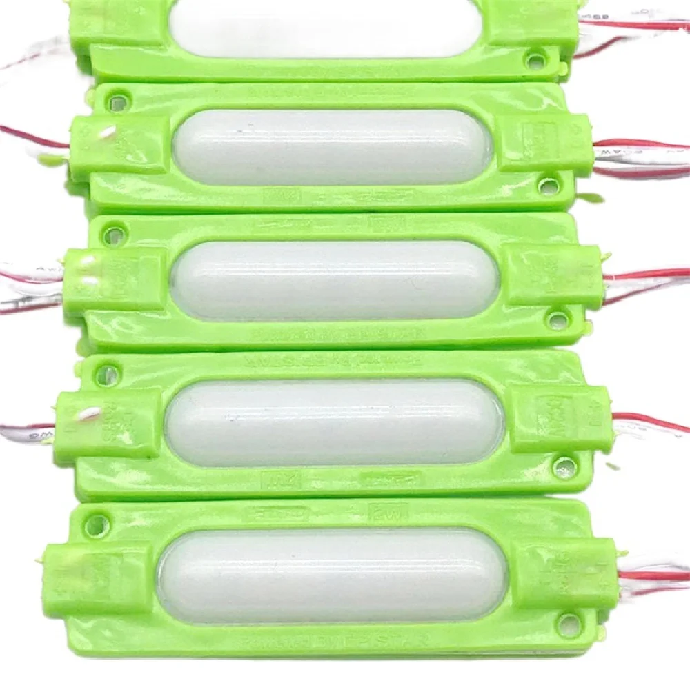 200pcs DC 12V 24V Milky Cover 5730 Led COB Module 2.5W White Pink Injection IP67 CRI 90 Waterproof Light for Advertising Box Car