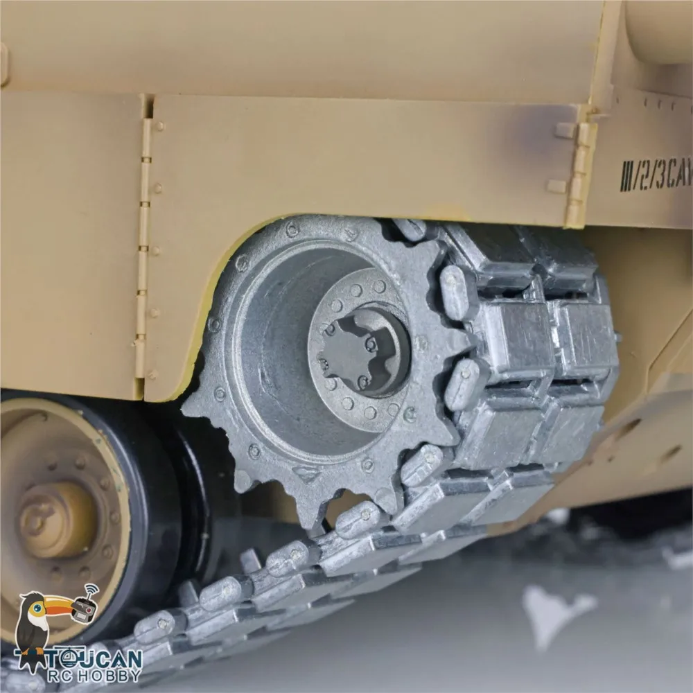 รถถังบังคับวิทยุ Heng Long 2.4G ขนาด 1/16 รุ่น 7.0 M1A2 Abrams สายพานโลหะอัพเกรด รุ่น 3918 ของเล่นบังคับวิทยุ TH17794