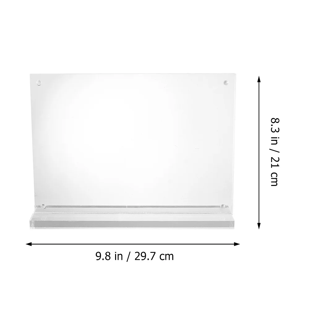 1Pcs Acrylic Sign Holder Table Stand Premium Quality Advertising Price Display Card Label Rack Lightweight Food Menu Display