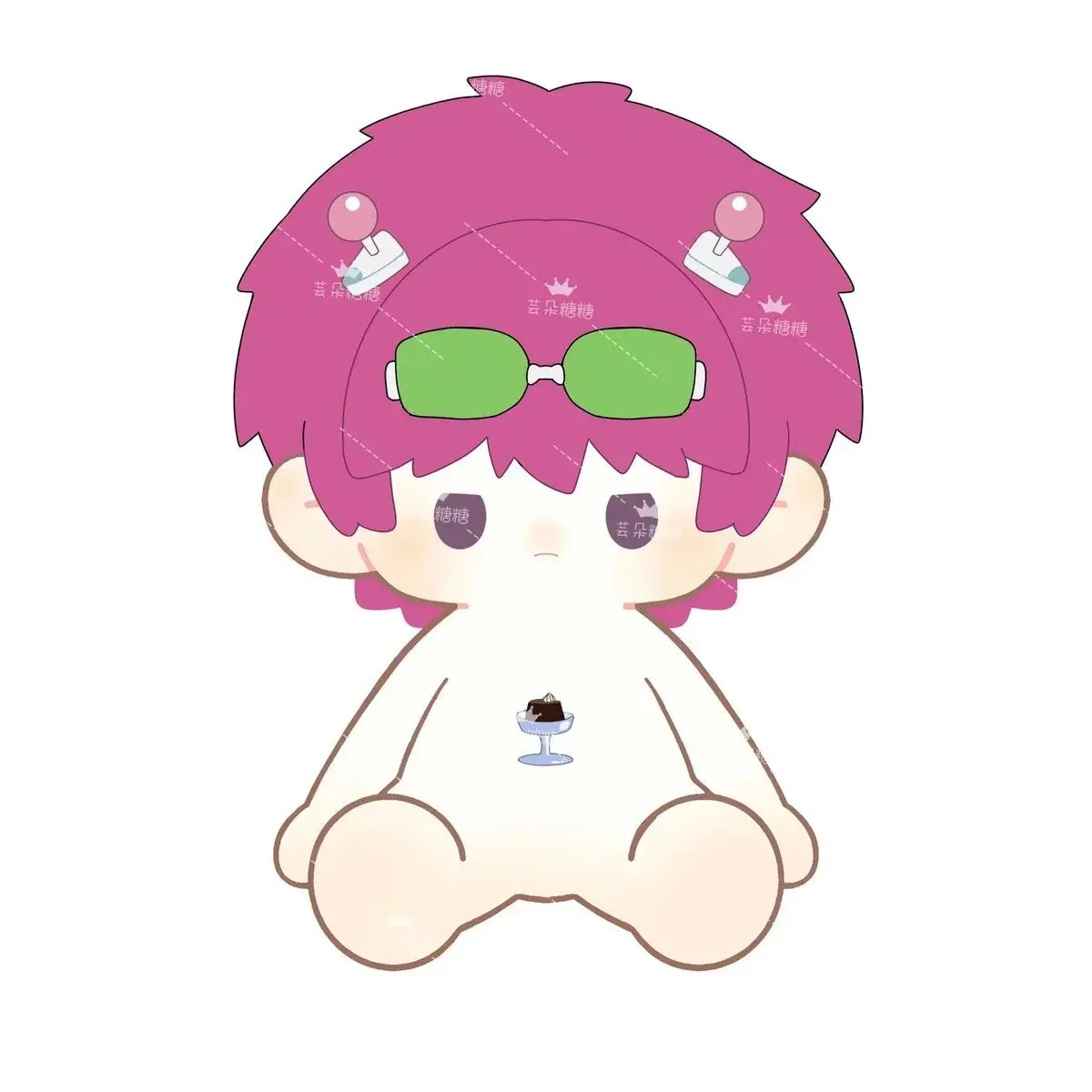 

40CM Anime Role Saiki Kusuo Soft Plush Doll Body Dress Up Stuffed Toy Sitting Posture Pillow Adorable Cushion Birthday Gift