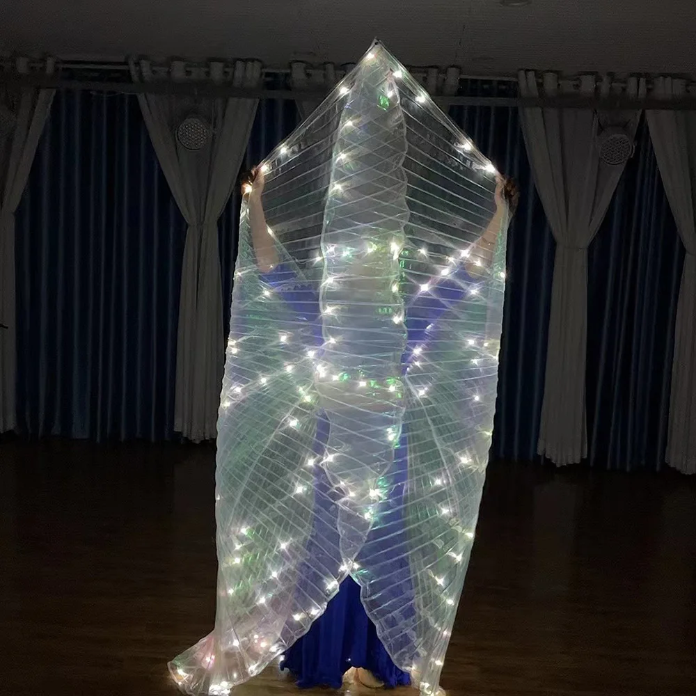 Flashing lights Led Isis Wings Belly Dance Accessories Stage Performance Props Club Belly Dance Light Up Show Costume