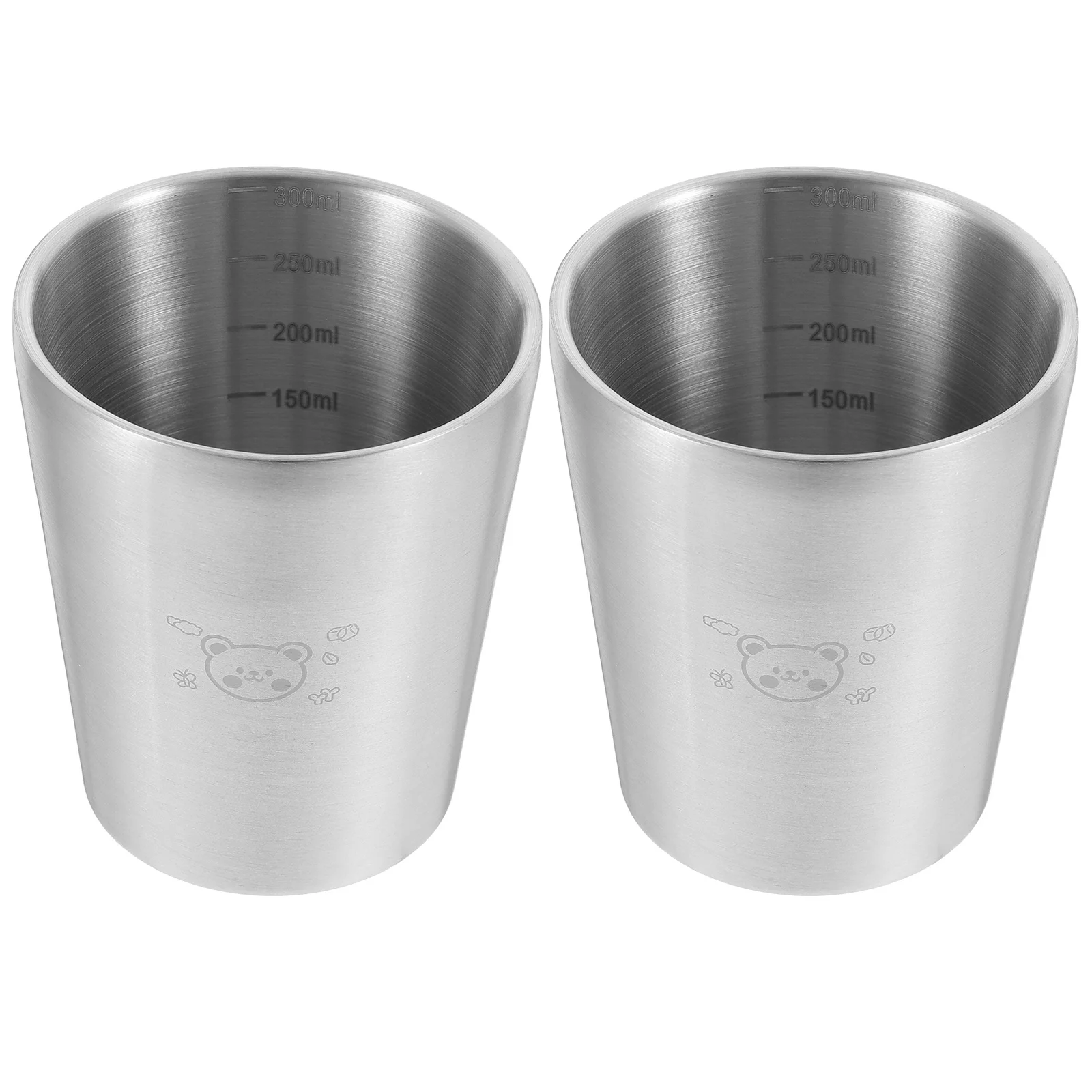 

2Pcs Small -Layer Stainless Steel Wine Cups Creative Multi-Function Beer Cup Cold Beverage Cups Household Drink