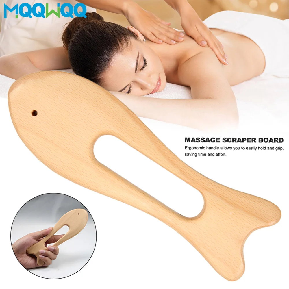 

1Pcs Wood Guasha Massage Scraping Tool Soft Tissue Scraping Body Shaping for Back, Legs, Arms, Neck, Shoulder Muscle Pain Relief