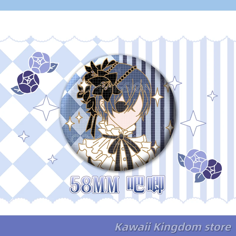 Black Butler Ciel Phantomhive Creative Embroidery Pray Fortune Omamori Pendant Good Luck Amulet Kimono Pray Gift