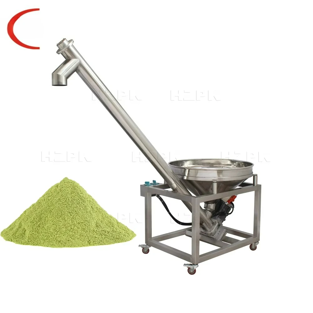 ناقل لولبي لتغذية مسحوق الفولاذ المقاوم للصدأ عالي السرعة