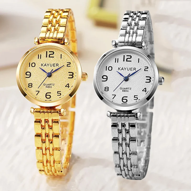 Orologio da donna semplice Orologio da polso al quarzo per esami scolastici per studenti Orologio da polso da donna con numeri arabi di lusso da donna Dropshipping