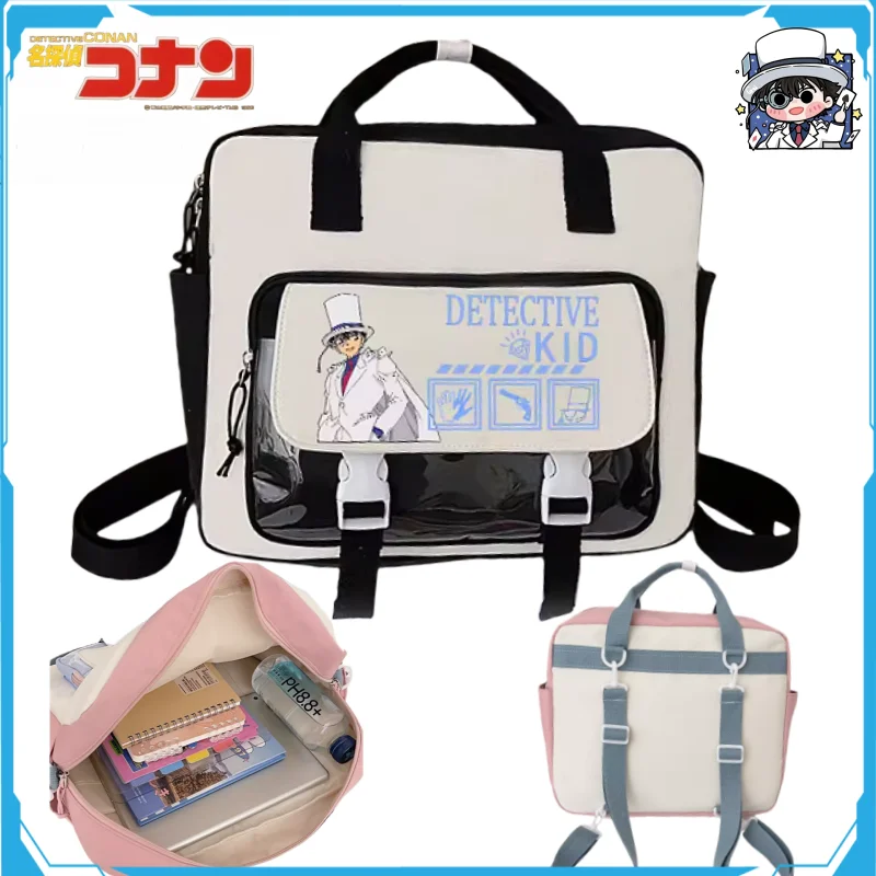 Detective Conan Knapsack Tutorial Bag Portable Crossbody Backpack Children's Pack Travel Activities and Storage Itabag Gifts