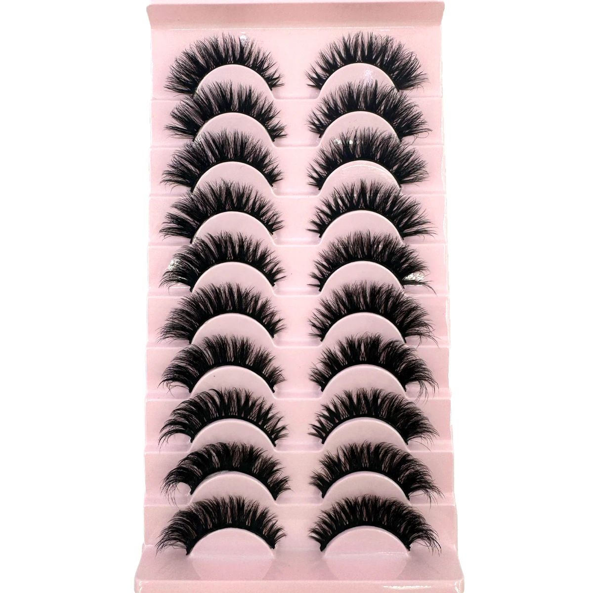 10 Pairs Mink Fluffy Dramatic False Eyelashes