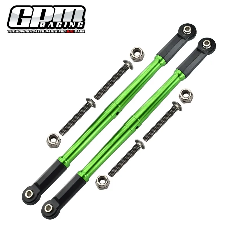 Biellettes de liaison de châssis supérieur arrière réglables en alliage GPM pour LOSI 1/10 Baja Rey 1.0
